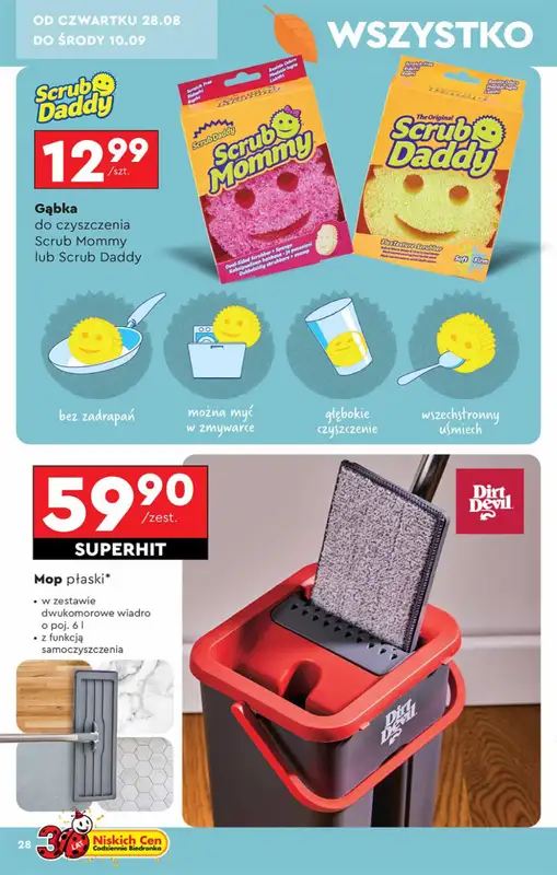 Biedronka - gazetka promocyjna Okazje tygodnia od 25.08 od poniedziałku 25.08 do środy 10.09 - strona 28