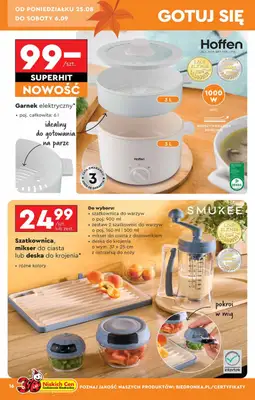 Biedronka - gazetka promocyjna Okazje tygodnia od 25.08 od poniedziałku 25.08 do środy 10.09 - strona 16
