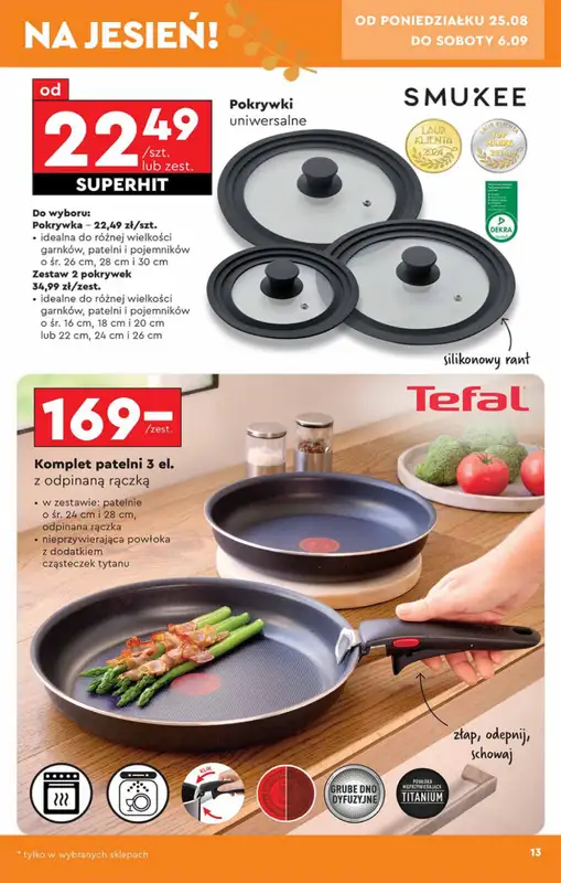 Biedronka - gazetka promocyjna Okazje tygodnia od 25.08 od poniedziałku 25.08 do środy 10.09 - strona 13