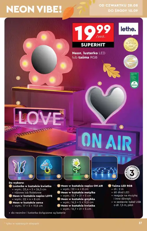 Biedronka - gazetka promocyjna Okazje tygodnia od 25.08 od poniedziałku 25.08 do środy 10.09 - strona 37