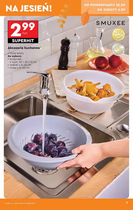 Biedronka - gazetka promocyjna Okazje tygodnia od 25.08 od poniedziałku 25.08 do środy 10.09 - strona 9