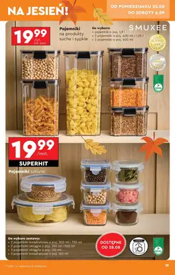 Biedronka - gazetka promocyjna Okazje tygodnia od 25.08 od poniedziałku 25.08 do środy 10.09 - strona 19