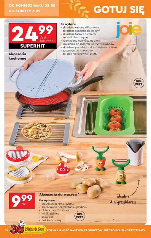 Biedronka - gazetka promocyjna Okazje tygodnia od 25.08 od poniedziałku 25.08 do środy 10.09 - strona 10