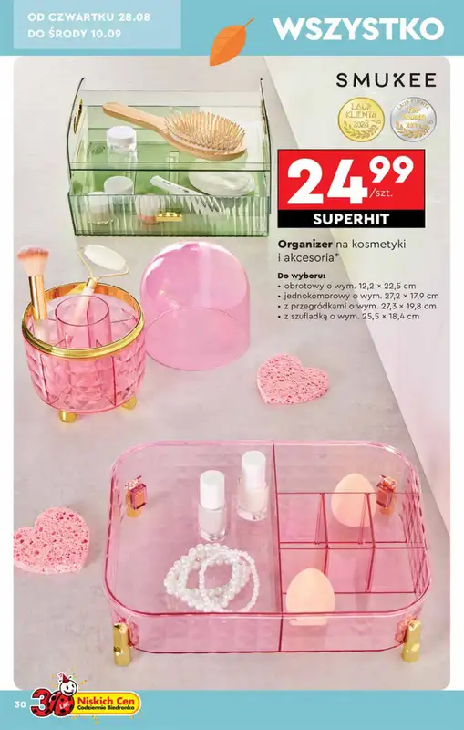 Biedronka - gazetka promocyjna Okazje tygodnia od 25.08 od poniedziałku 25.08 do środy 10.09 - strona 30