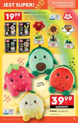 Biedronka - gazetka promocyjna Okazje tygodnia od 25.08 od poniedziałku 25.08 do środy 10.09 - strona 39