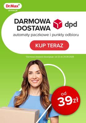 Dr.Max Drogeria - gazetka promocyjna Darmowa dostawa! od piątku 22.08 do niedzieli 24.08
