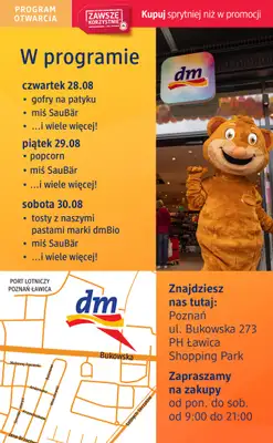 Drogerie DM - gazetka promocyjna Poznań, już otwarta nowa drogeria w PH Ławica Shopping Park od poniedziałku 25.08 do soboty 06.09 - strona 2 Drogerie DM - gazetka promocyjna Poznań, już otwarta nowa drogeria w PH Ławica Shopping Park od poniedziałku 25.08 do soboty 06.09 - strona 2