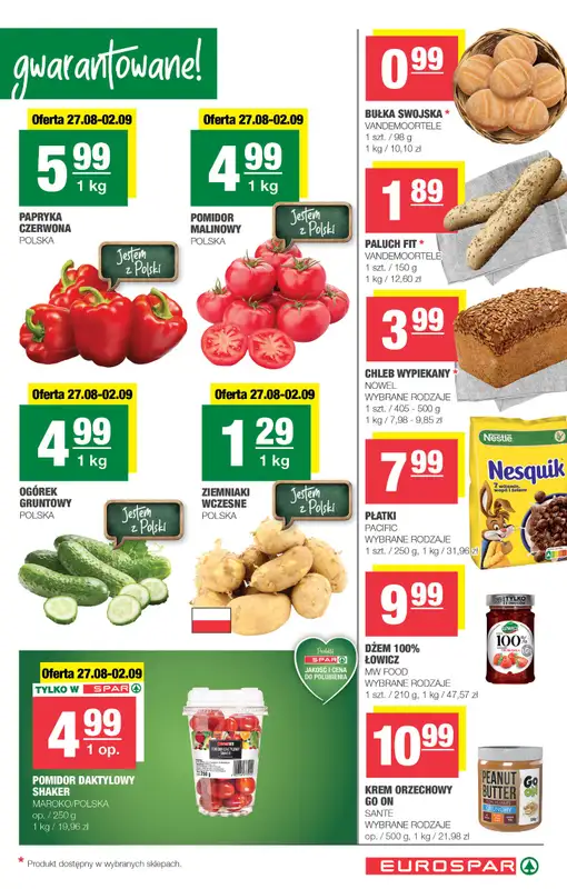 SPAR - gazetka promocyjna Gazetka Eurospar od środy 27.08 do niedzieli 07.09 - strona 3