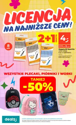 Dealz - gazetka promocyjna Back to School od poniedziałku 25.08 do środy 27.08