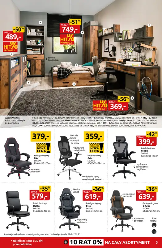 Black Red White - gazetka promocyjna Ostatni dzwonek na szkolne okazje do -55% od poniedziałku 25.08 do niedzieli 07.09 - strona 5