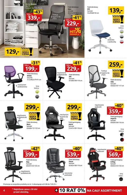 #BACK TO SCHOOL - gazetka promocyjna Black Red White | Ostatni dzwonek na szkolne okazje do -55% od poniedziałku 25.08 do niedzieli 07.09 - strona 4