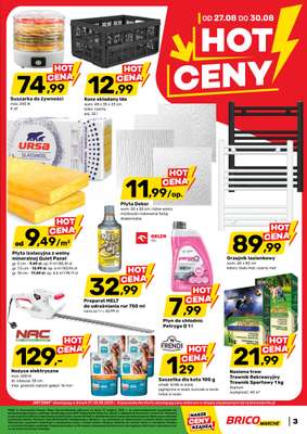 Bricomarche - gazetka promocyjna Hot ceny od poniedziałku 25.08 do soboty 06.09