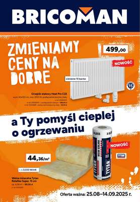 Bricoman - gazetka promocyjna Gazetka od poniedziałku 25.08 do niedzieli 14.09