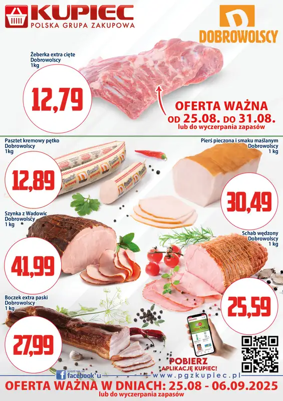 Kupiec - gazetka promocyjna Oferta plakatowa od poniedziałku 25.08 do soboty 06.09