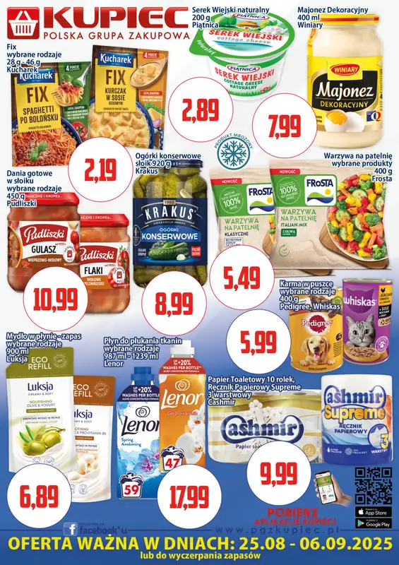 Kupiec - gazetka promocyjna Oferta plakatowa od poniedziałku 25.08 do soboty 06.09 - strona 3
