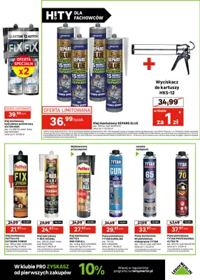Leroy Merlin - gazetka promocyjna Katalog Hity dla fachowców od wtorku 26.08 do piątku 19.09 - strona 37 Leroy Merlin - gazetka promocyjna Katalog Hity dla fachowców od wtorku 26.08 do piątku 19.09 - strona 37