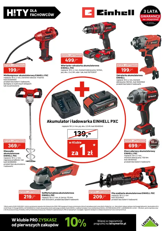 Leroy Merlin - gazetka promocyjna Katalog Hity dla fachowców od wtorku 26.08 do piątku 19.09 - strona 5