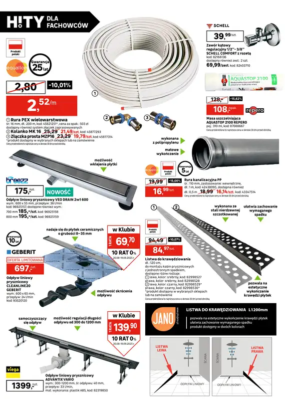 Leroy Merlin - gazetka promocyjna Katalog Hity dla fachowców od wtorku 26.08 do piątku 19.09 - strona 16