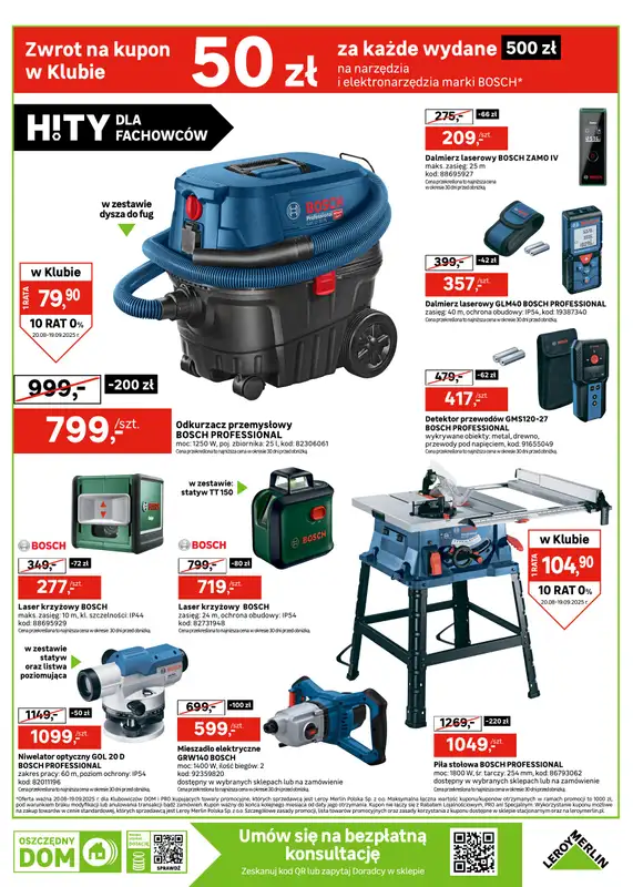 Leroy Merlin - gazetka promocyjna Katalog Hity dla fachowców od wtorku 26.08 do piątku 19.09 - strona 3