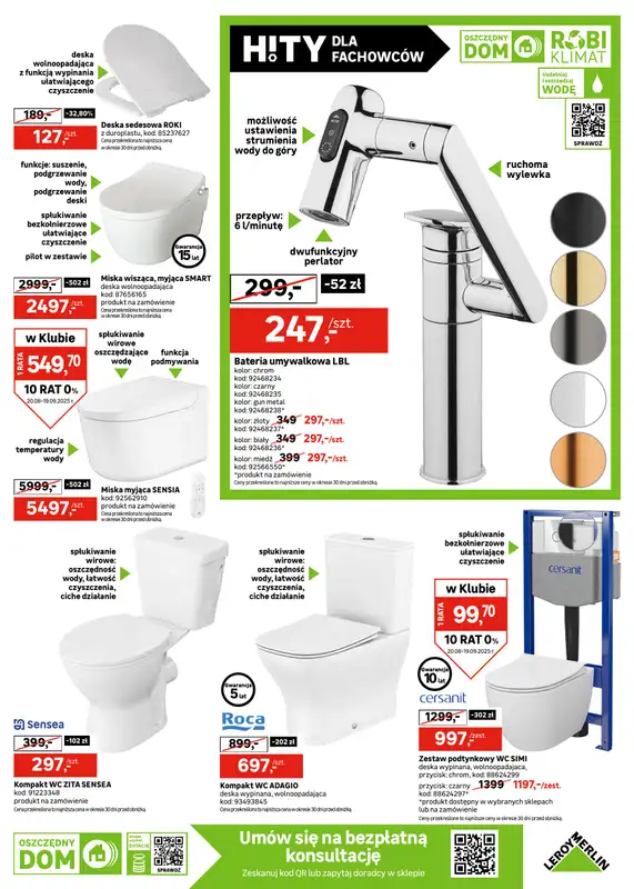 Leroy Merlin - gazetka promocyjna Katalog Hity dla fachowców od wtorku 26.08 do piątku 19.09 - strona 11