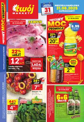 Twój Market - gazetka promocyjna Gazetka od środy 27.08 do wtorku 02.09