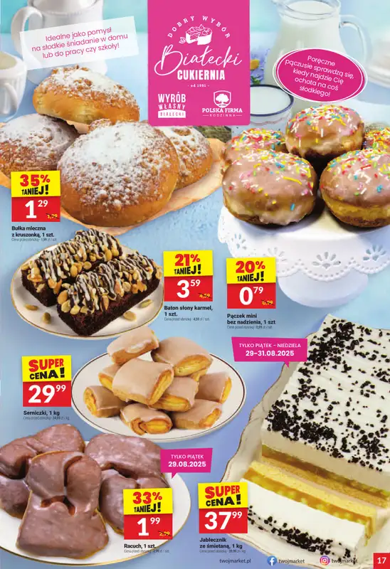 Twój Market - gazetka promocyjna Gazetka od środy 27.08 do wtorku 02.09 - strona 17