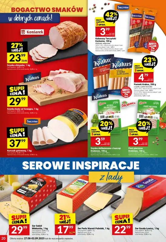 Twój Market - gazetka promocyjna Gazetka od środy 27.08 do wtorku 02.09 - strona 20