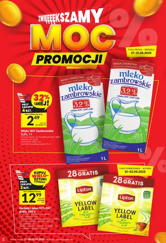 Twój Market - gazetka promocyjna Gazetka od środy 27.08 do wtorku 02.09 - strona 2
