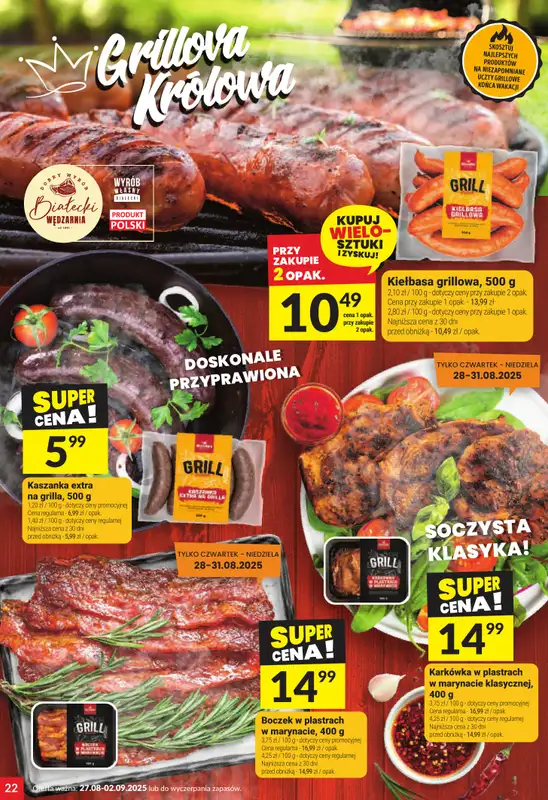 Twój Market - gazetka promocyjna Gazetka od środy 27.08 do wtorku 02.09 - strona 22