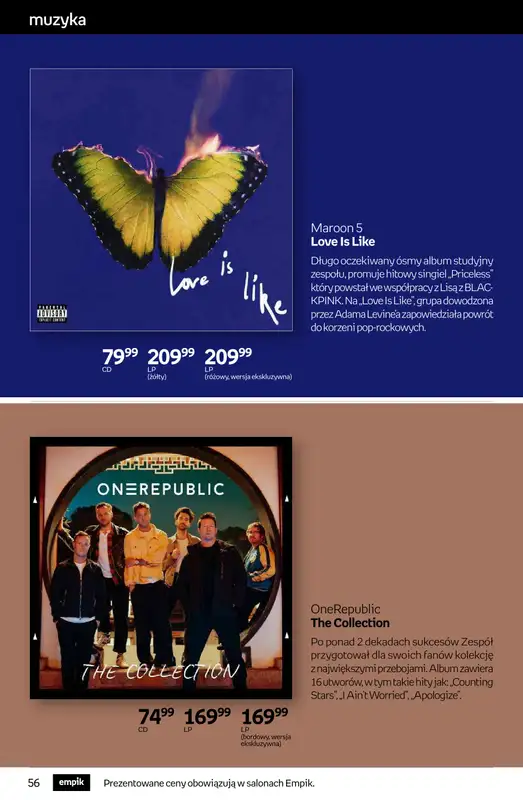 Empik - gazetka promocyjna Tom kultury: muzyka od środy 27.08 do wtorku 09.09 - strona 6