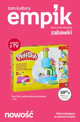 Empik - gazetka promocyjna Tom kultury: zabawki od środy 27.08 do wtorku 09.09 Empik - gazetka promocyjna Tom kultury: zabawki od środy 27.08 do wtorku 09.09