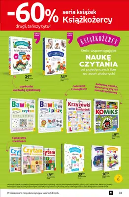 Empik - gazetka promocyjna Tom kultury: książki od środy 27.08 do wtorku 09.09 - strona 41 Empik - gazetka promocyjna Tom kultury: książki od środy 27.08 do wtorku 09.09 - strona 41