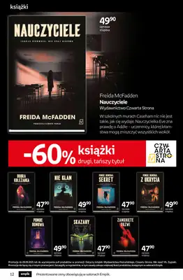 Empik - gazetka promocyjna Tom kultury: książki od środy 27.08 do wtorku 09.09 - strona 12 Empik - gazetka promocyjna Tom kultury: książki od środy 27.08 do wtorku 09.09 - strona 12