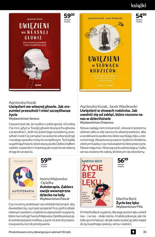 Empik - gazetka promocyjna Tom kultury: książki od środy 27.08 do wtorku 09.09 - strona 31