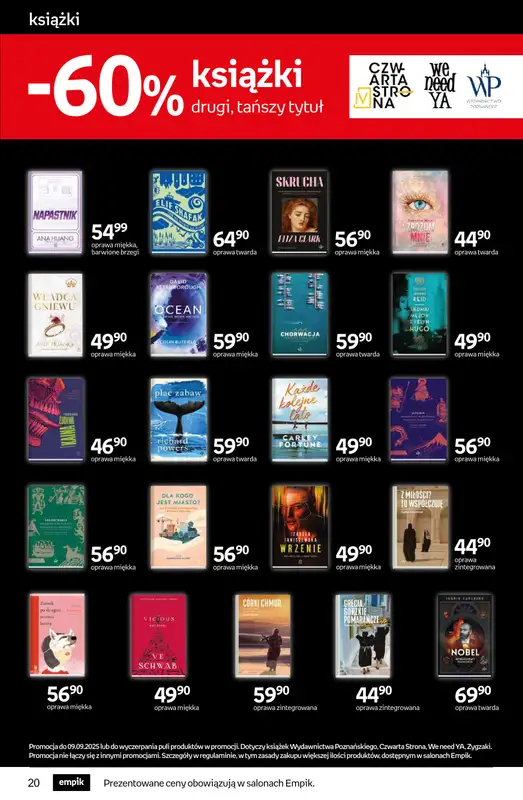 Empik - gazetka promocyjna Tom kultury: książki od środy 27.08 do wtorku 09.09 - strona 20