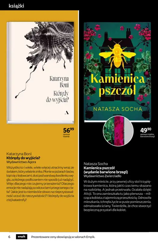 Empik - gazetka promocyjna Tom kultury: książki od środy 27.08 do wtorku 09.09 - strona 6