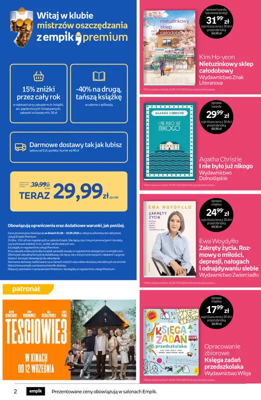 Empik - gazetka promocyjna Tom kultury: książki od środy 27.08 do wtorku 09.09 - strona 2