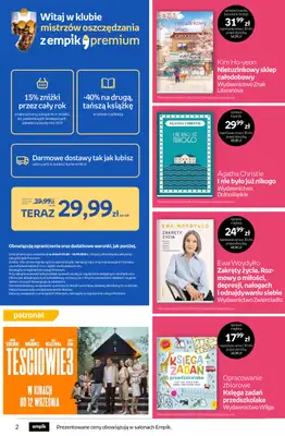 Empik - gazetka promocyjna Tom kultury: książki od środy 27.08 do wtorku 09.09 - strona 2 Empik - gazetka promocyjna Tom kultury: książki od środy 27.08 do wtorku 09.09 - strona 2