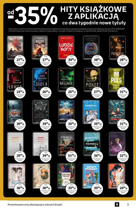 Empik - gazetka promocyjna Tom kultury: książki od środy 27.08 do wtorku 09.09 - strona 3