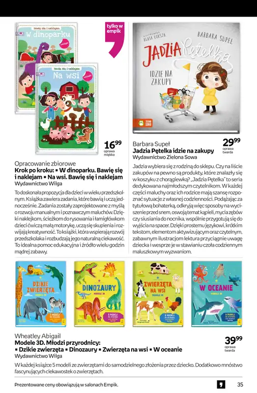 Empik - gazetka promocyjna Tom kultury: książki od środy 27.08 do wtorku 09.09 - strona 35