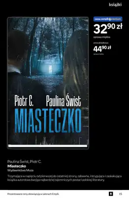 Empik - gazetka promocyjna Tom kultury: książki od środy 27.08 do wtorku 09.09 - strona 15 Empik - gazetka promocyjna Tom kultury: książki od środy 27.08 do wtorku 09.09 - strona 15