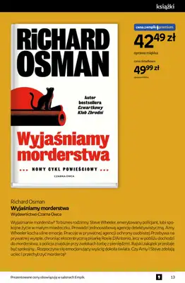 Empik - gazetka promocyjna Tom kultury: książki od środy 27.08 do wtorku 09.09 - strona 13 Empik - gazetka promocyjna Tom kultury: książki od środy 27.08 do wtorku 09.09 - strona 13