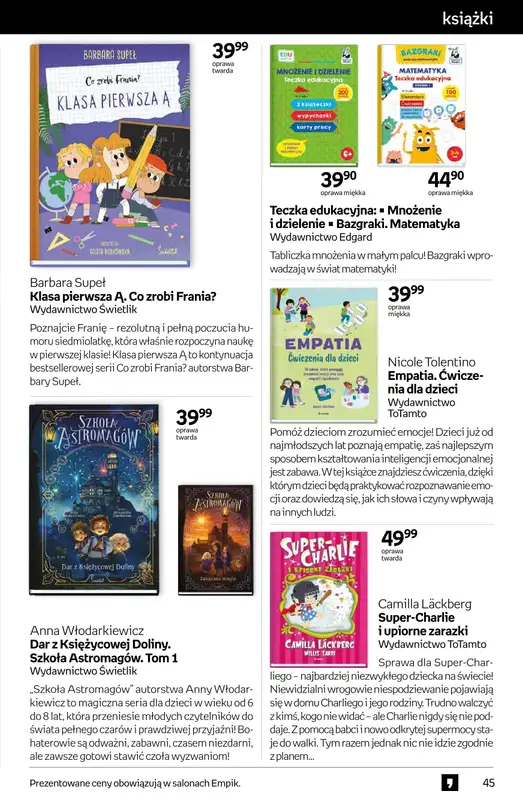 Empik - gazetka promocyjna Tom kultury: książki od środy 27.08 do wtorku 09.09 - strona 45