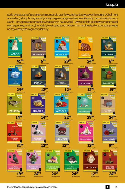 Empik - gazetka promocyjna Tom kultury: książki od środy 27.08 do wtorku 09.09 - strona 23