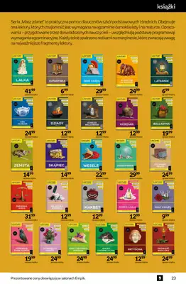 Empik - gazetka promocyjna Tom kultury: książki od środy 27.08 do wtorku 09.09 - strona 23 Empik - gazetka promocyjna Tom kultury: książki od środy 27.08 do wtorku 09.09 - strona 23