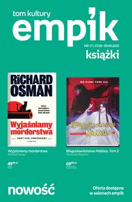 Empik - gazetka promocyjna Tom kultury: książki od środy 27.08 do wtorku 09.09