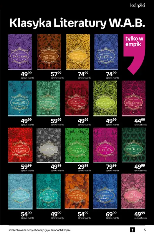 Empik - gazetka promocyjna Tom kultury: książki od środy 27.08 do wtorku 09.09 - strona 5