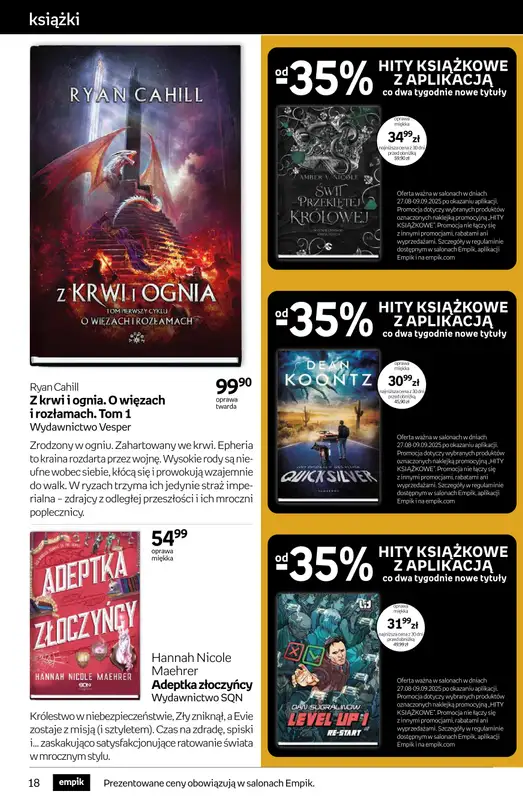 Empik - gazetka promocyjna Tom kultury: książki od środy 27.08 do wtorku 09.09 - strona 18