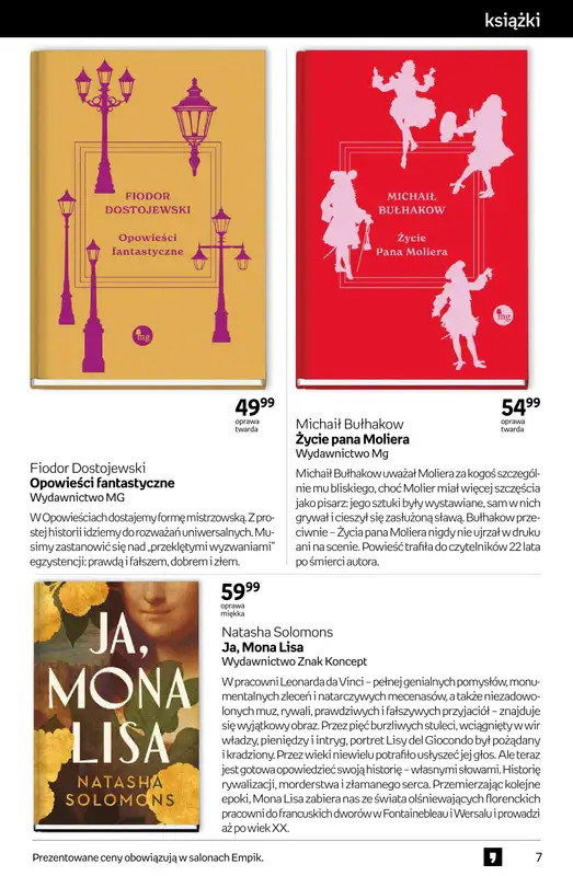 Empik - gazetka promocyjna Tom kultury: książki od środy 27.08 do wtorku 09.09 - strona 7