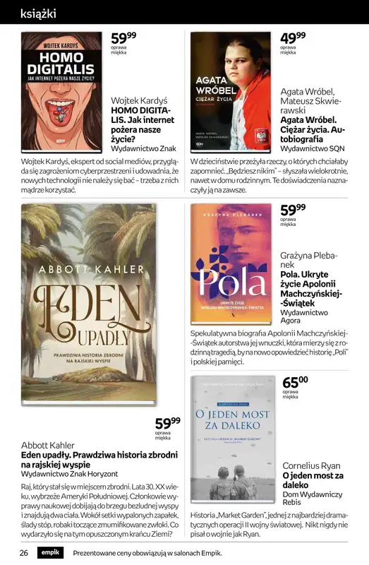 Empik - gazetka promocyjna Tom kultury: książki od środy 27.08 do wtorku 09.09 - strona 26